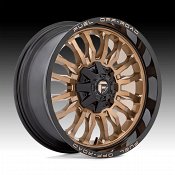 Fuel Arc D797 Platinum Bronze with Gloss Black Lip Custom Truck Wheels